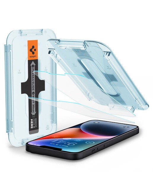 Imagem 0 de Película de Vidro Temperado Spigen EZ FIT GLAS.tR para iPhone 14 Plus