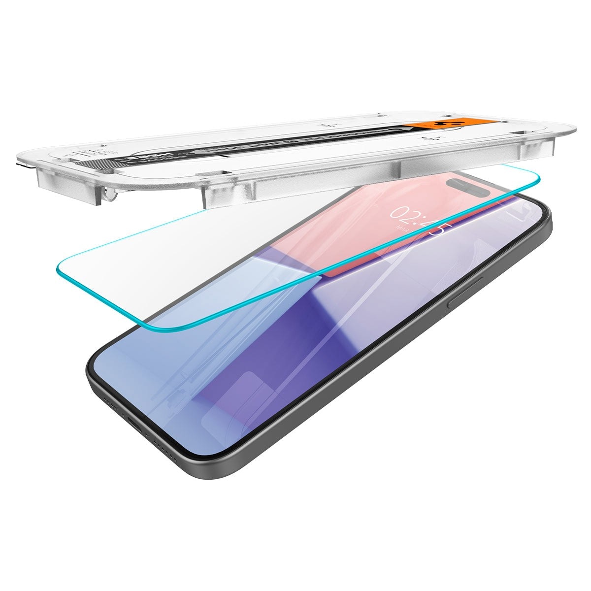 Película de Vidro Temperado Spigen iPhone 15 EZ FIT GLAS.tR (Pack 2) 5