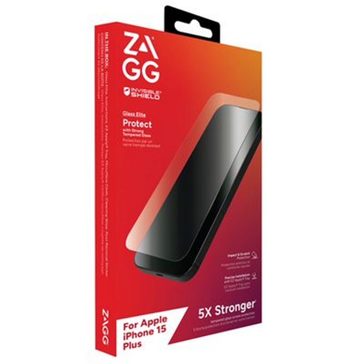 Película de Vidro ZAGG InvisibleShield Glass Elite para iPhone 15 Plus 4