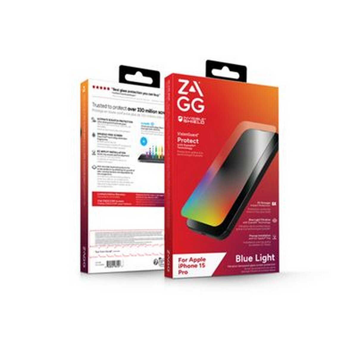 Película de Vidro ZAGG InvisibleShield Glass Elite VisionGuard para iPhone 15 Pro 4