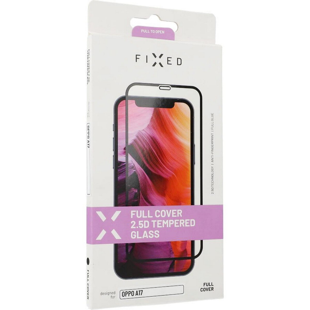 Película de Vidro Temperado com Cobertura Total 2.5D Fixa para Oppo A17 4