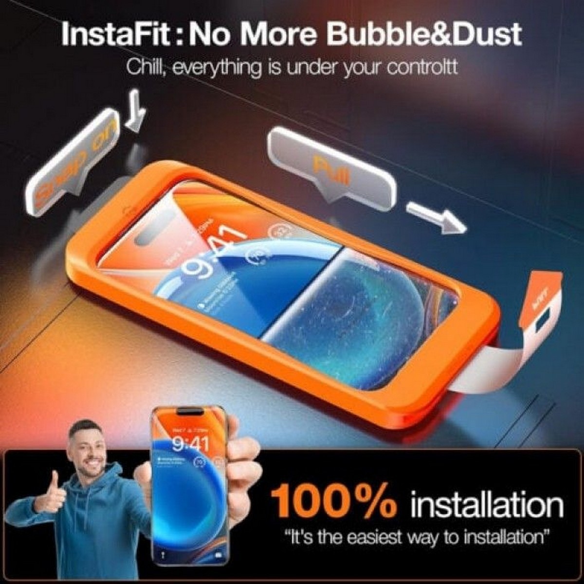 Película de Vidro Torras para iPhone 16 Pro Max 2