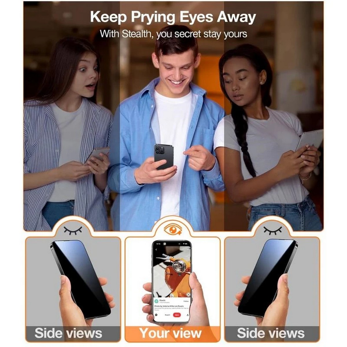 Película de Vidro Privacy Torras para iPhone 16 3