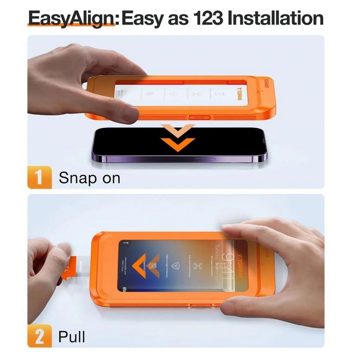 Película de Vidro Privacy Torras para iPhone 16 Pro 5