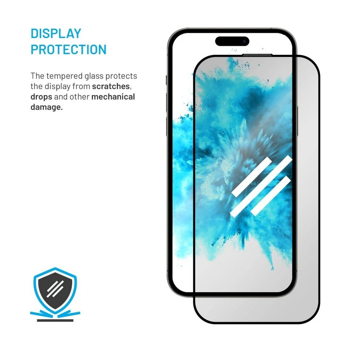 Película de Proteção de Vidro Temperado Fixed Privacy para iPhone 16/15 Plus 5