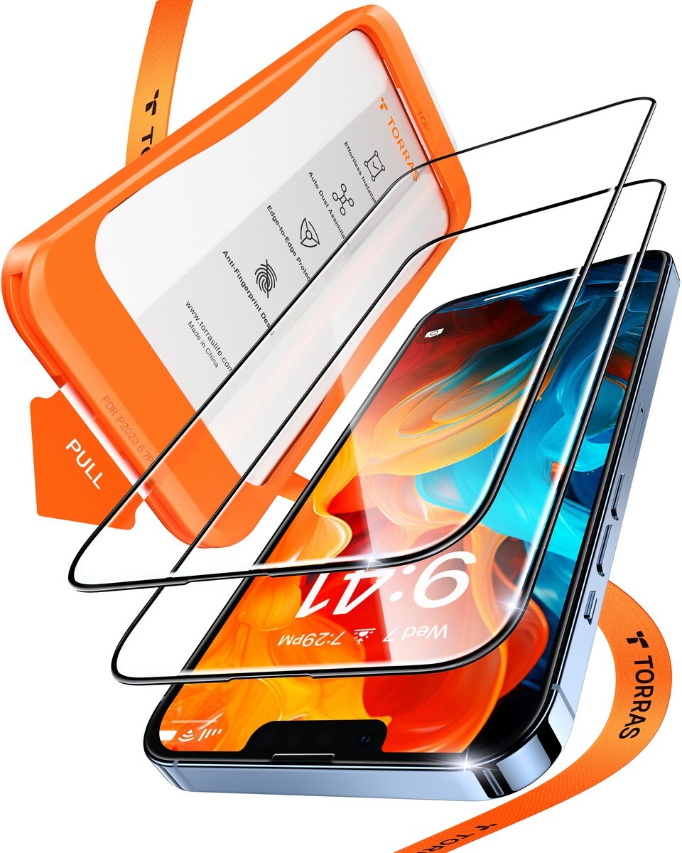 Película de Vidro Torras Easy Install Master para iPhone 13/13 Pro/14 3