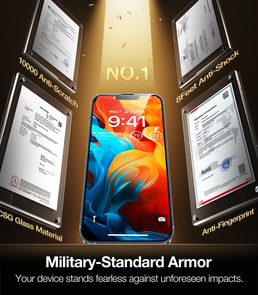 Película de Vidro Torras Easy Install Master para iPhone 13/13 Pro/14 5