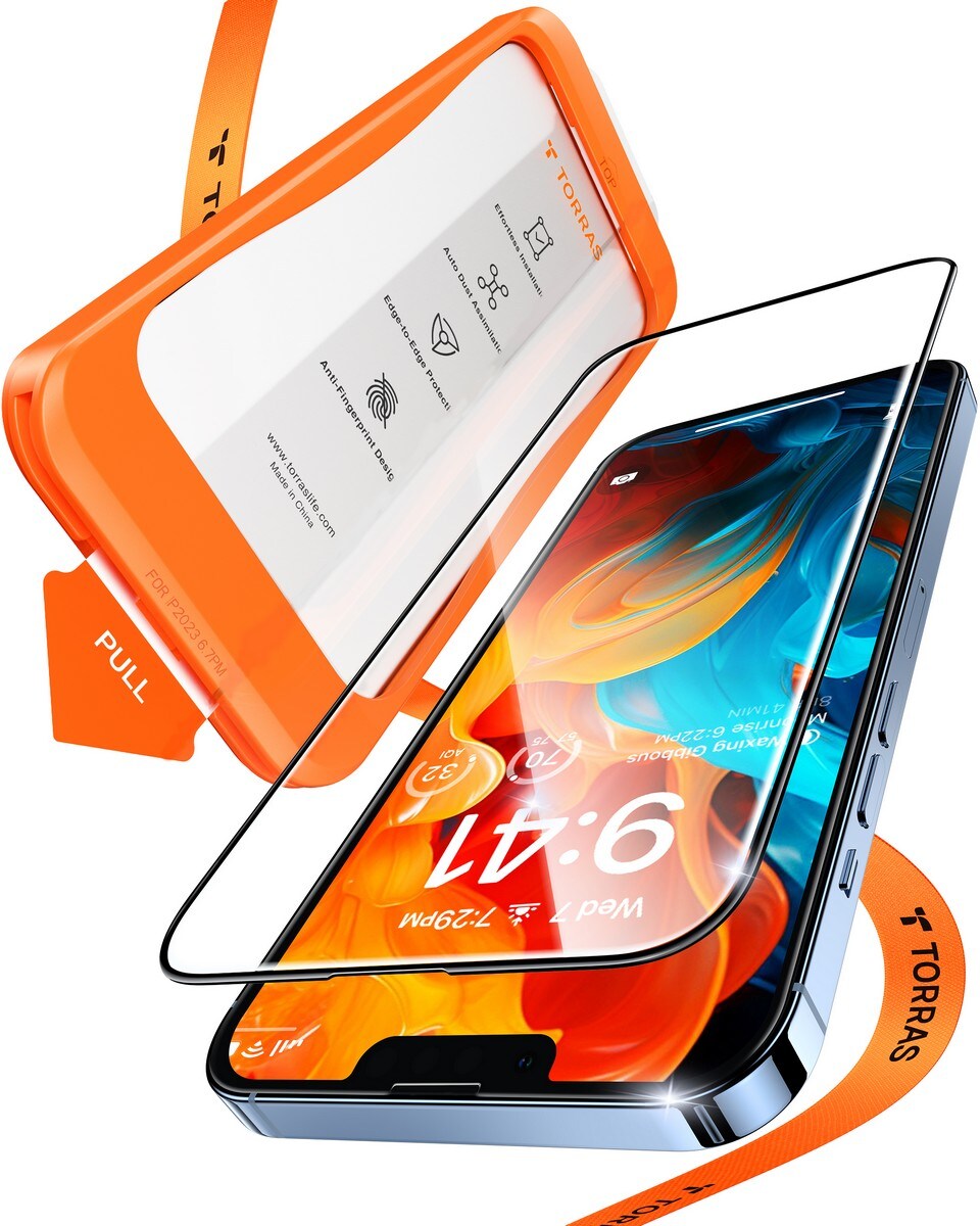 Película de Vidro Torras Install Master para iPhone 13 Pro Max/14 Plus 2