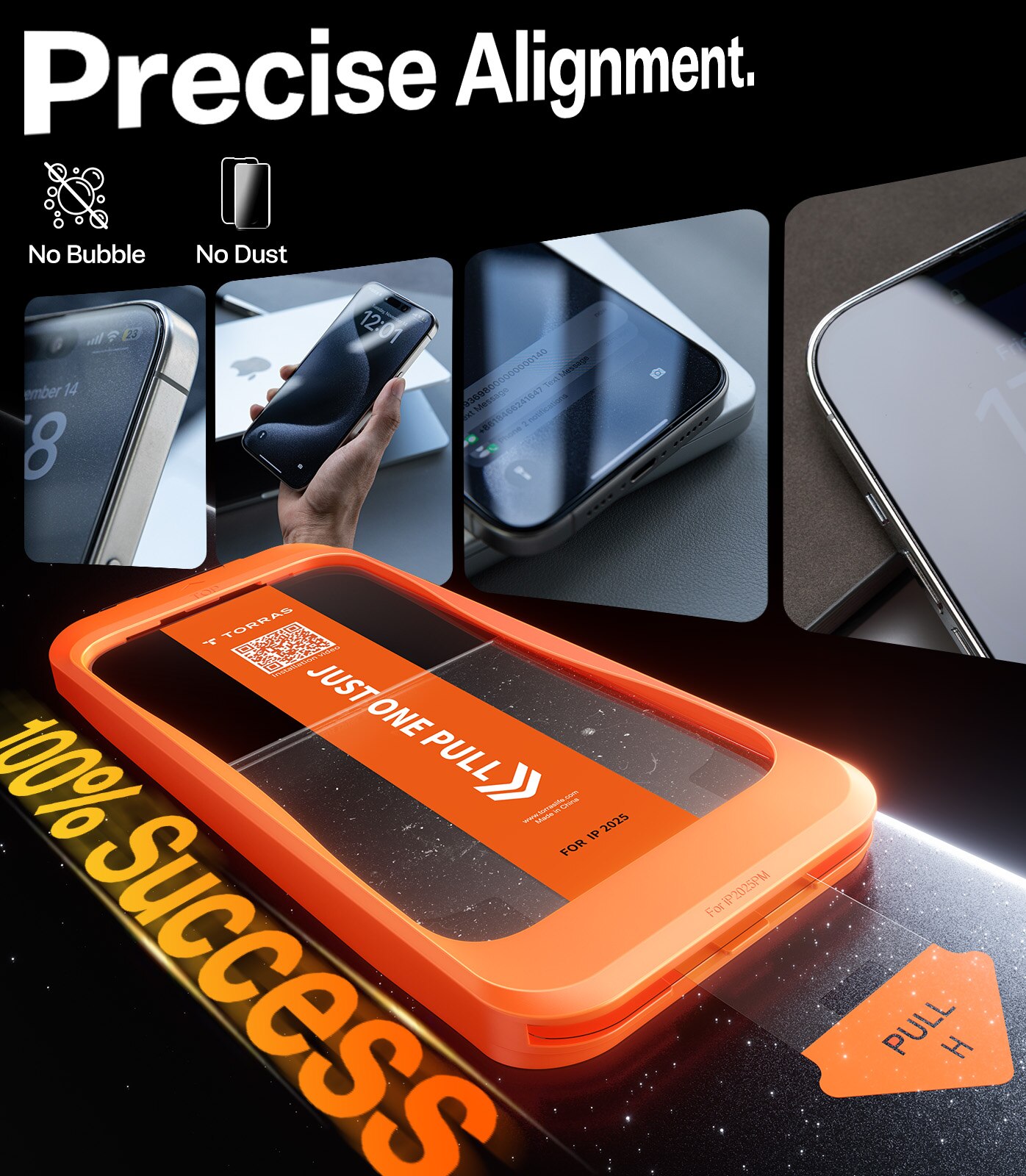 Protetor de Ecrã Torras Install Master iPhone Air Transparente-3