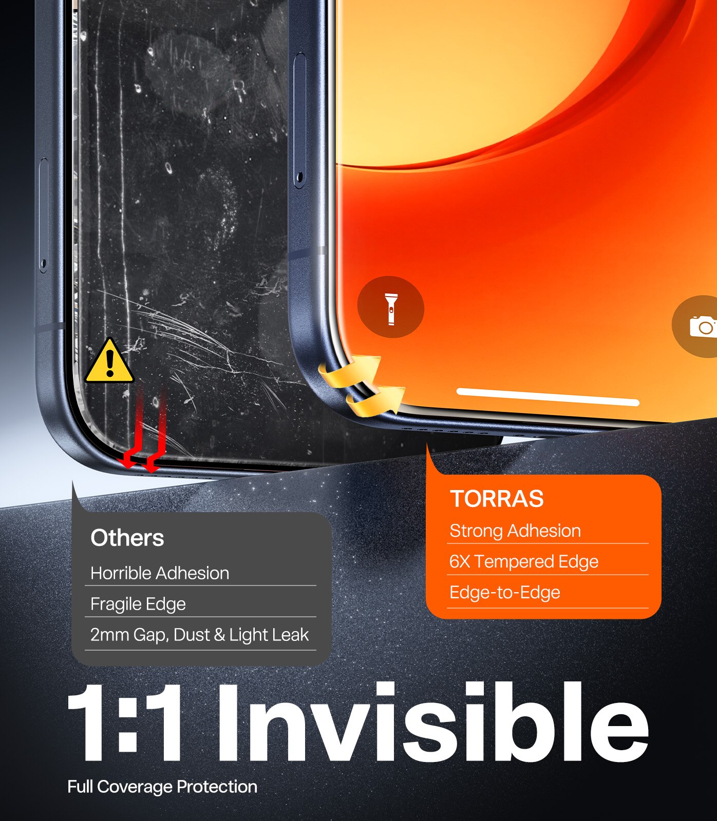 Protetor de Ecrã Torras Install Master iPhone 17 Pro Transparente-6
