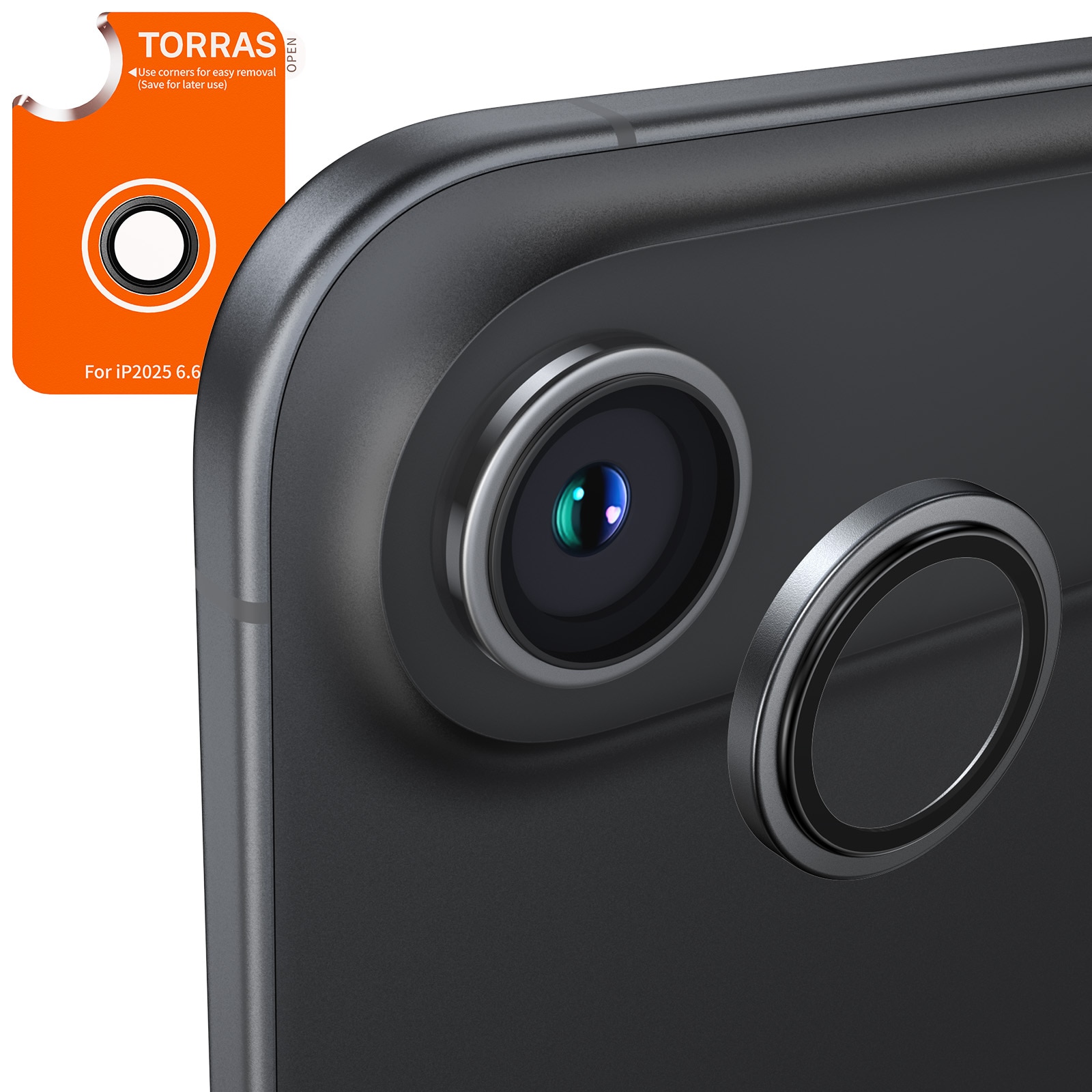 Protetor de Lente Torras para iPhone Air - Preto Preto-1