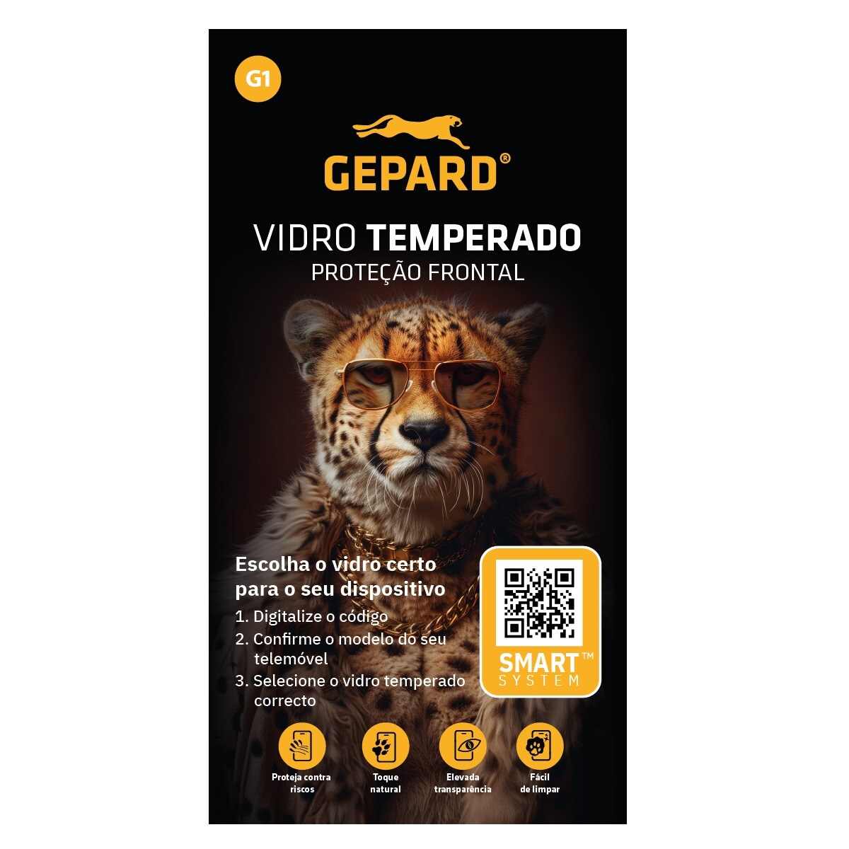 Película Vidro Gepard Transparente-1