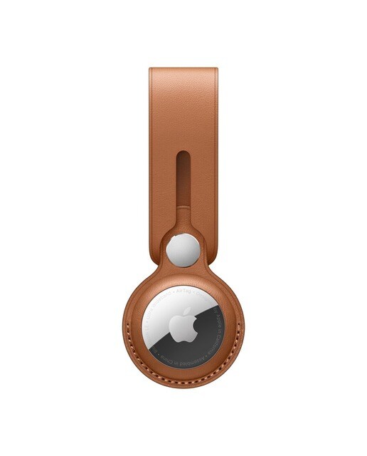 AirTag Apple Leather Loop - Castanho Caramelo Castanho-1