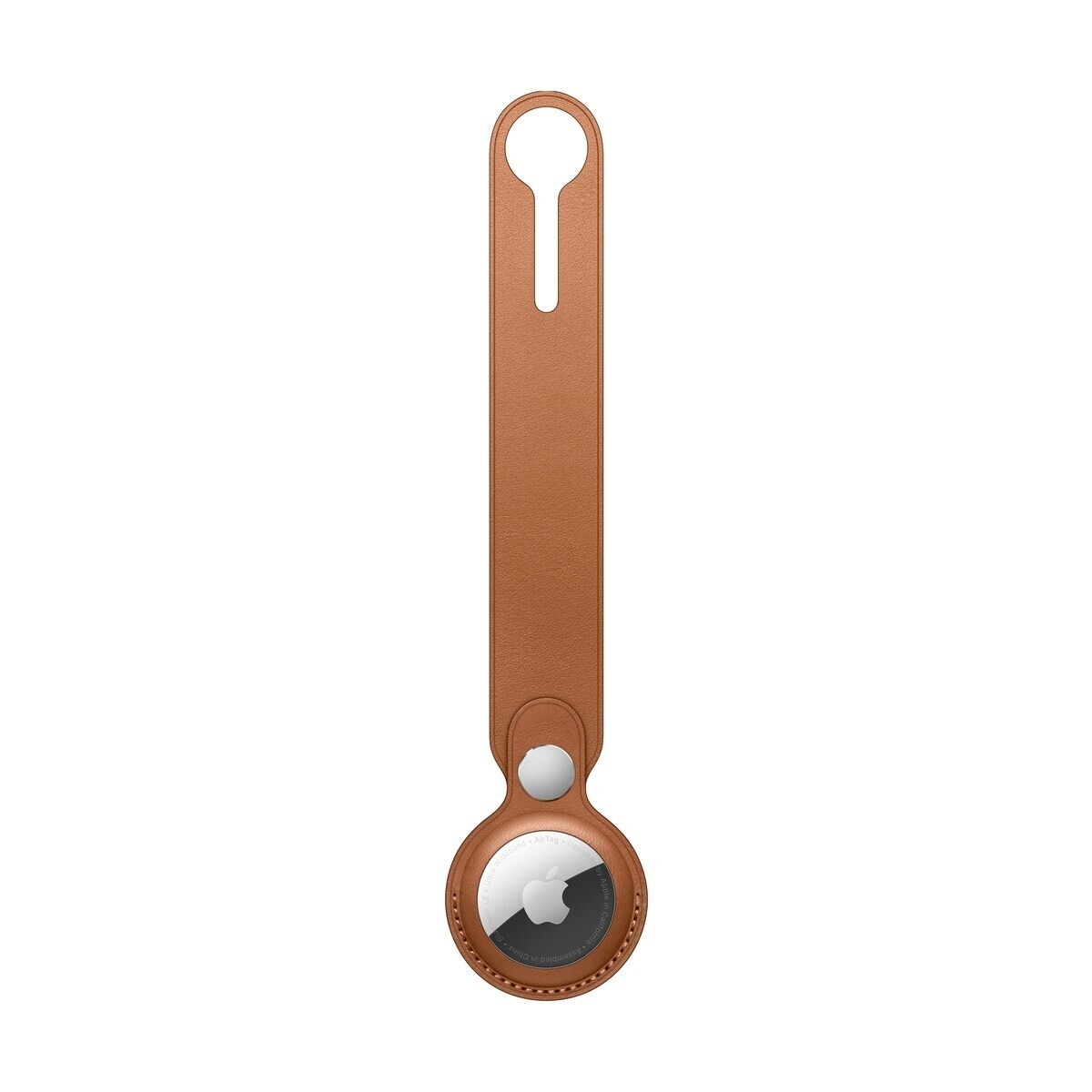 AirTag Apple Leather Loop - Castanho Caramelo Castanho-4