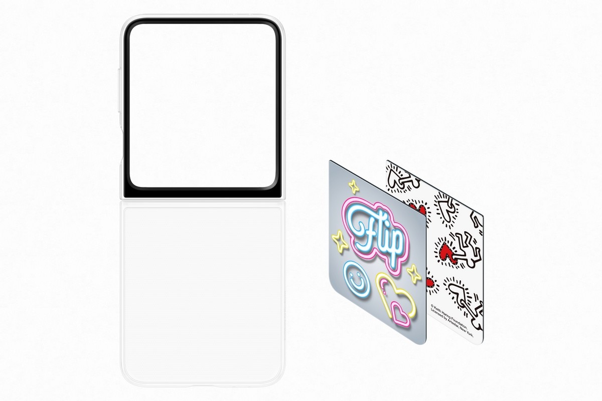 Capa Wallpaper Inteligente para Samsung Galaxy Z Flip 6 - Branco Branco-4