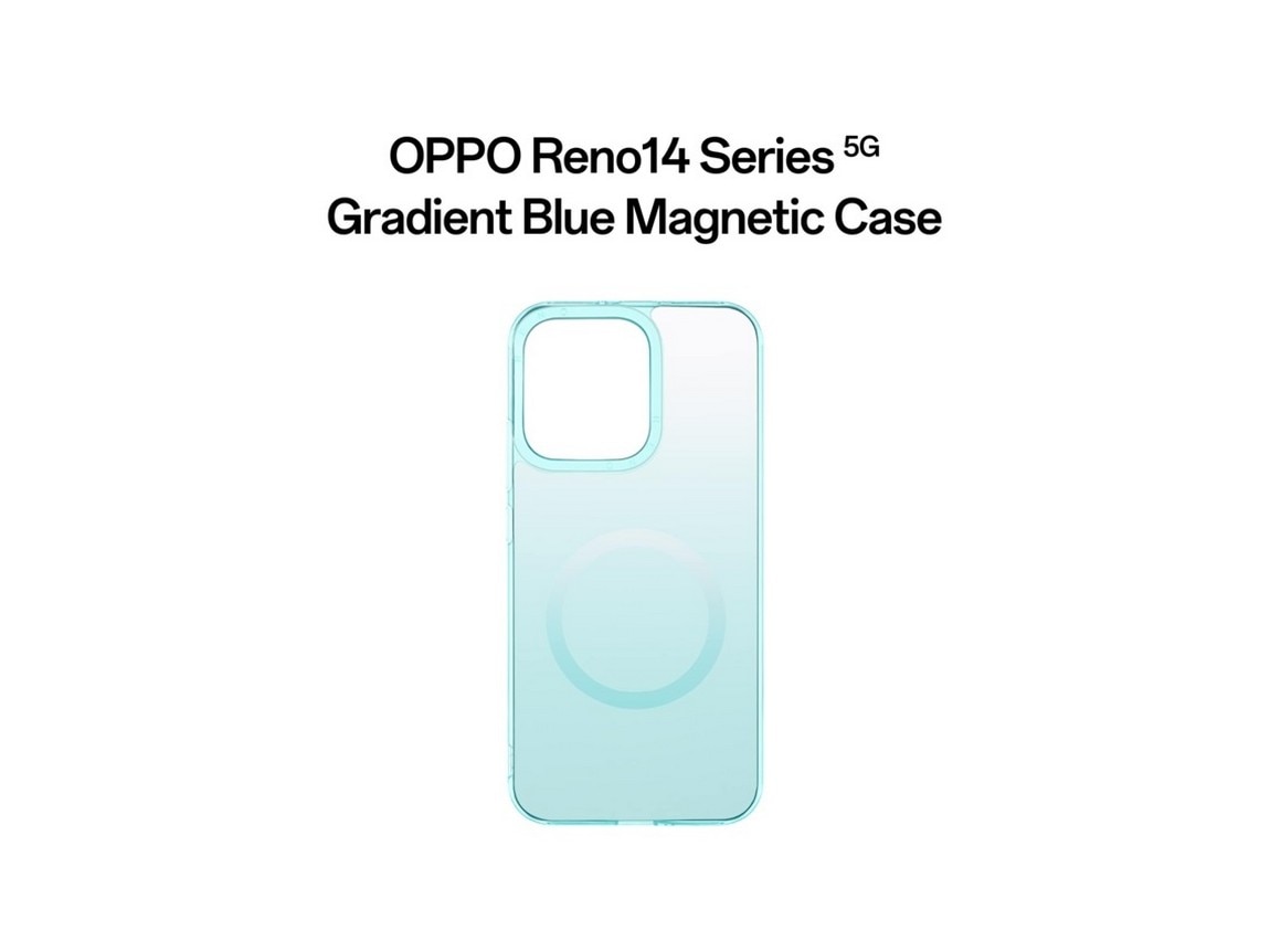 Capa Magnética Oppo Reno14 - Azul Transparente Azul Transparente-2