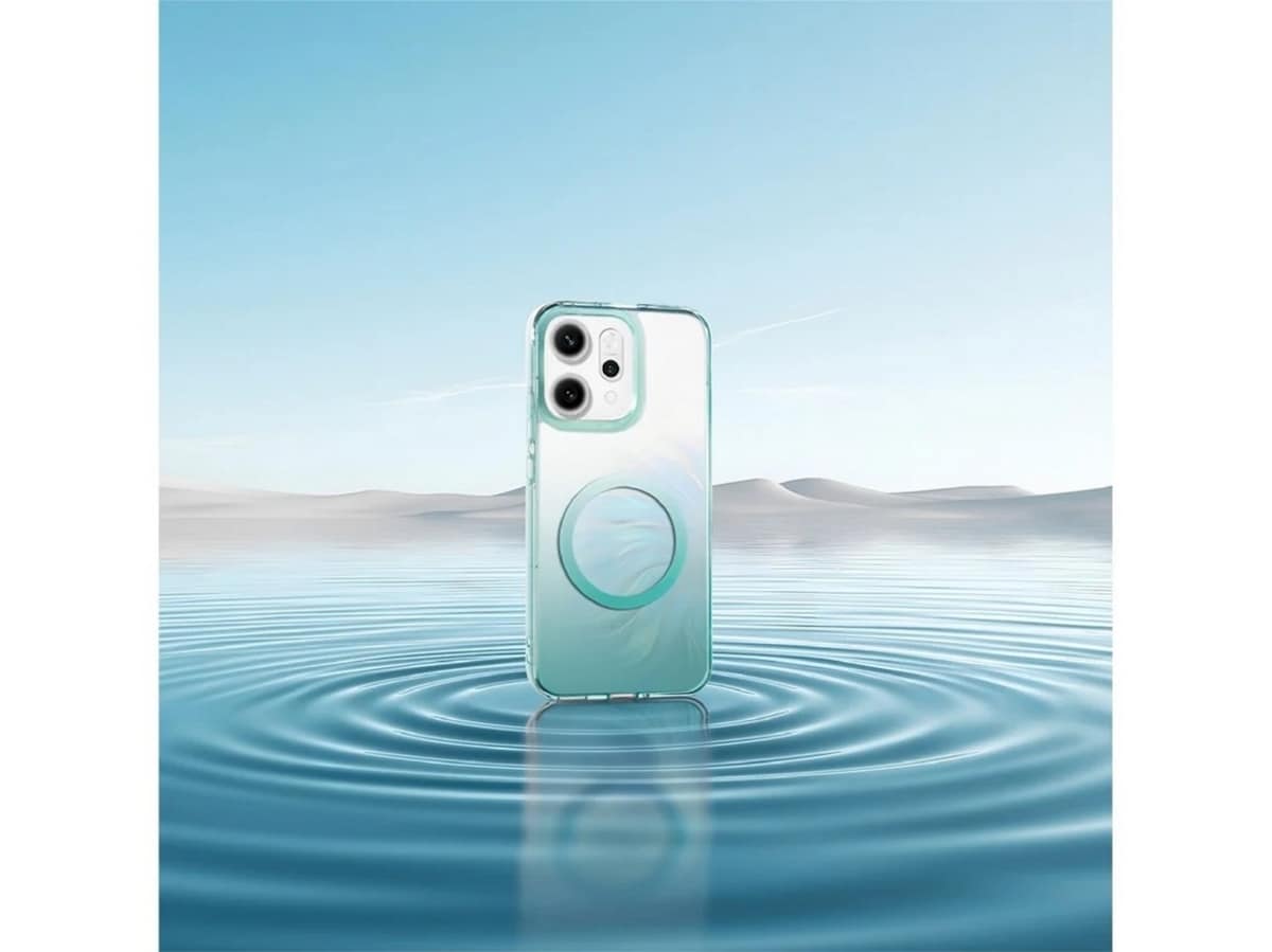 Capa Magnética Oppo Reno14 F/FS - Azul Transparente Azul Transparente-4