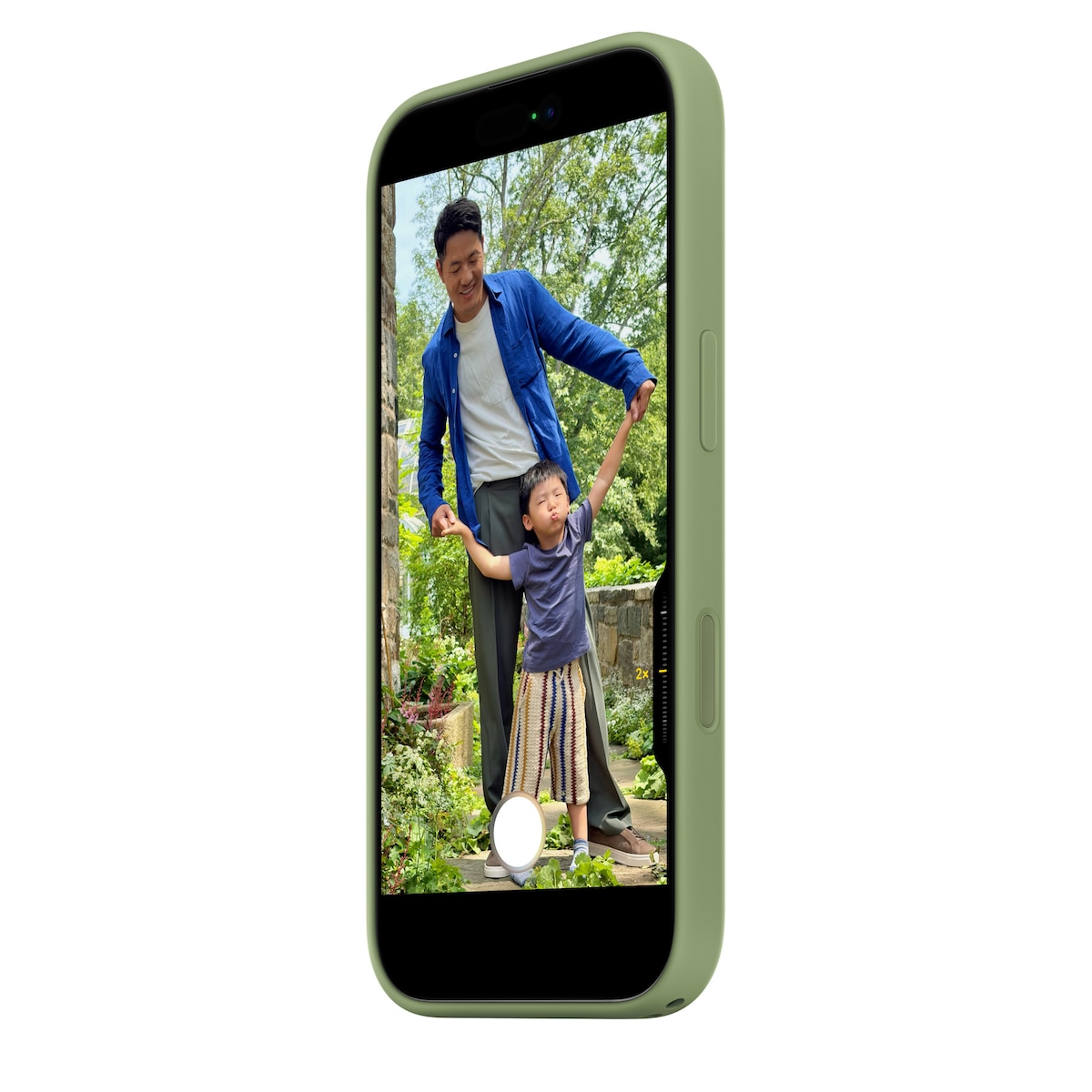 Capa de Silicone Apple com MagSafe para iPhone 17 - Musgo Claro Musgo Claro-2