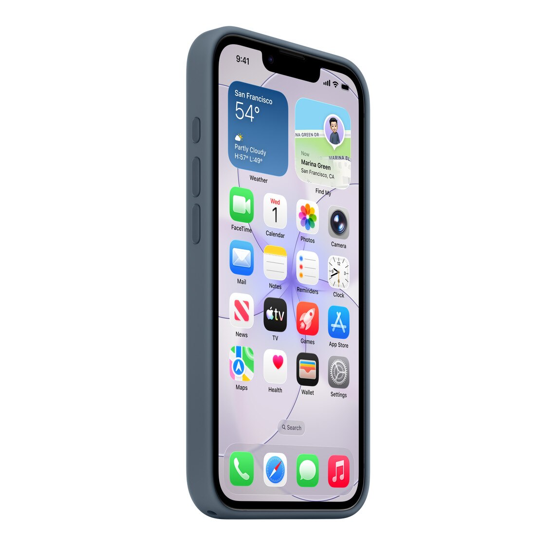 Capa Apple Silicone com MagSafe para iPhone 17e - Anchor Blue Azul-4
