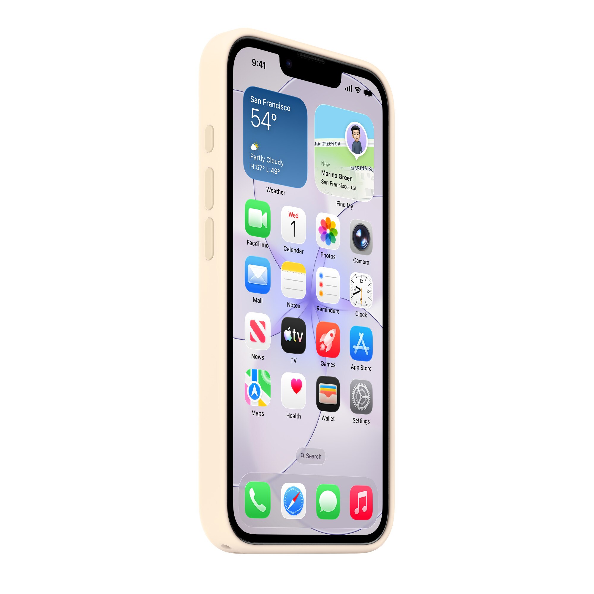 Capa Apple Silicone com MagSafe para iPhone 17e - Baunilha Baunilha-4