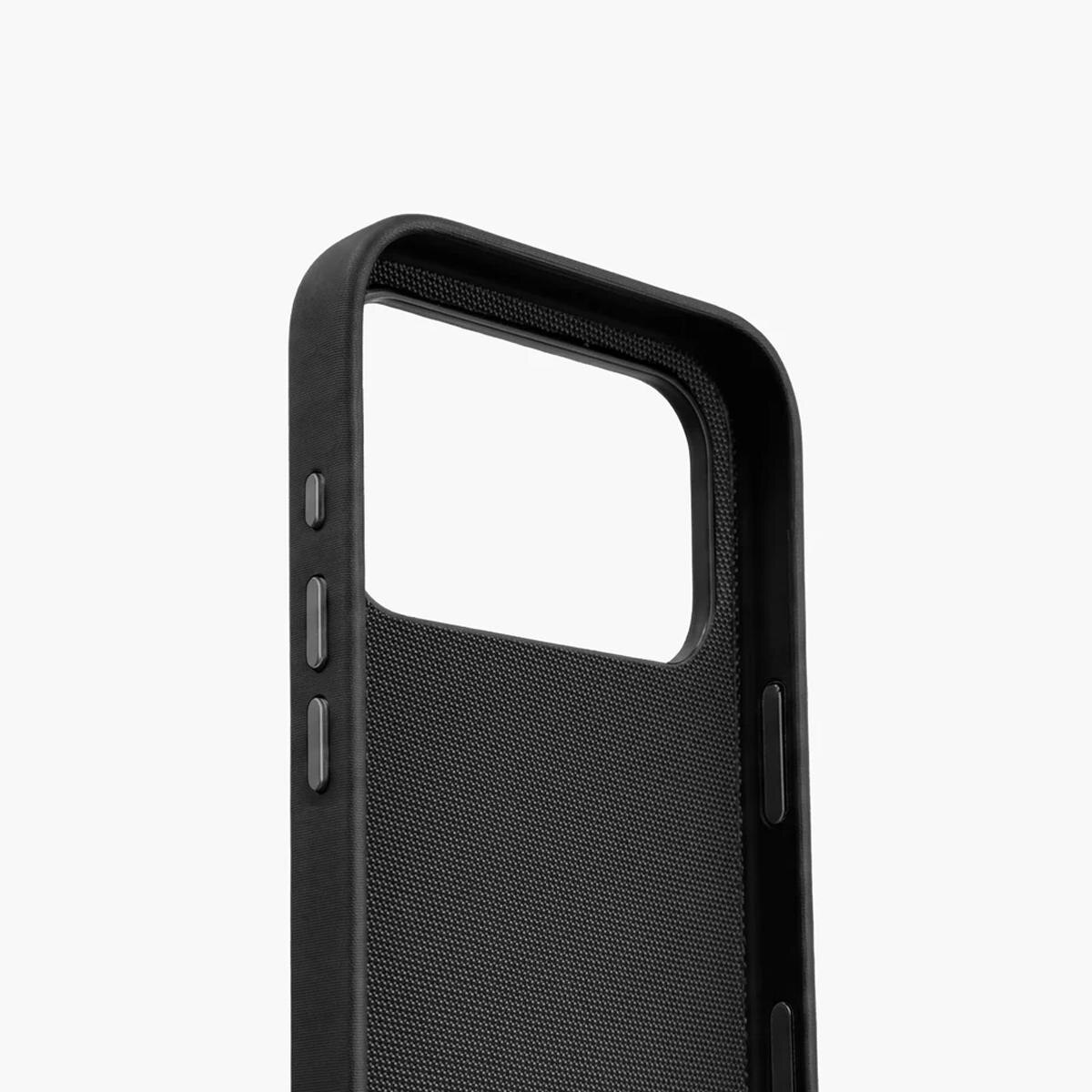 Capa Tecido Entraçado Vonmählen para iPhone 18 Pro / 17 Pro Preto-4