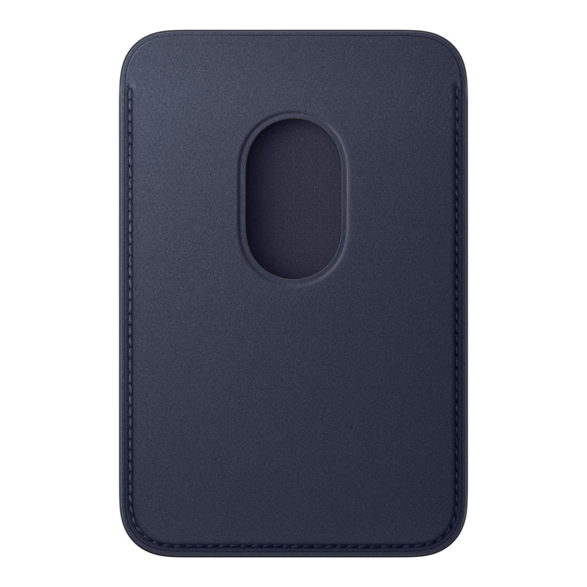Carteira em Tecido FineWoven Apple com MagSafe para iPhone Azul Navy-2