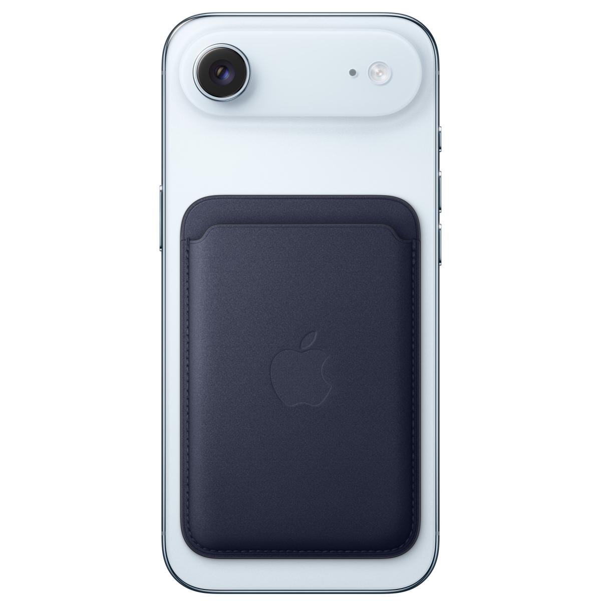 Carteira em Tecido FineWoven Apple com MagSafe para iPhone Azul Navy-3