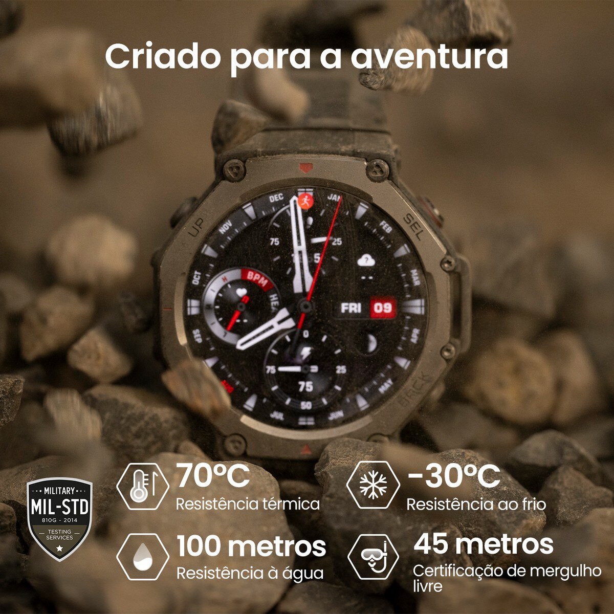 Smartwatch Amazfit T-Rex 3 - Lava Lava-8