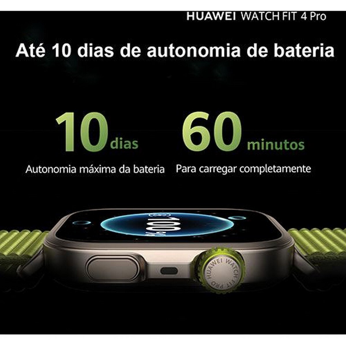 Smartwatch Huawei Watch Fit 4 Pro - Preto Preto-3