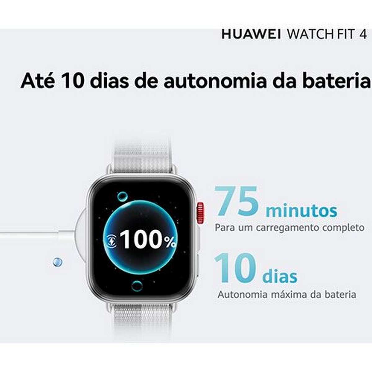 Smartwatch Huawei Watch Fit 4 - Branco Branco-3