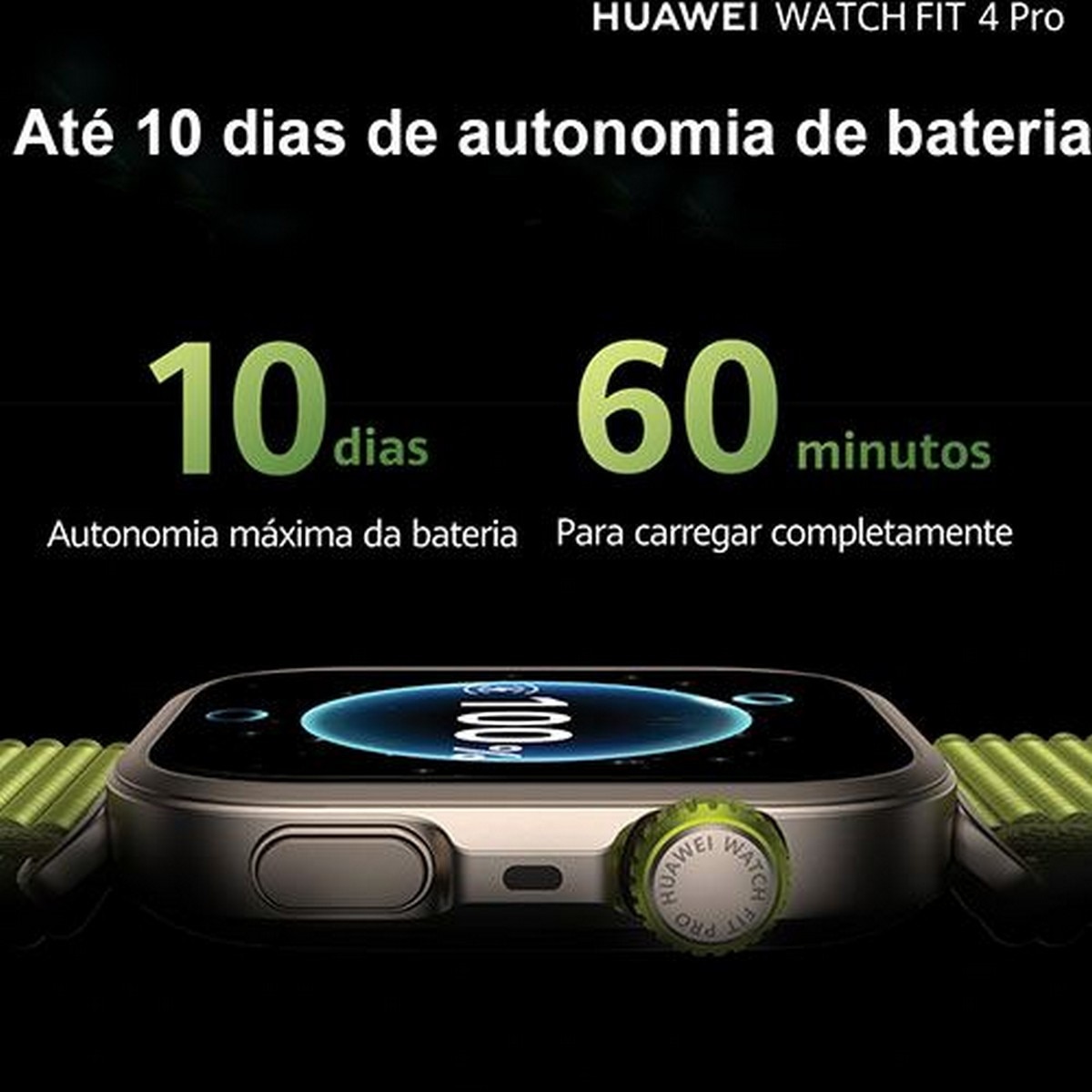 Smartwatch Huawei Watch Fit 4 Pro - Verde e Titânio Titânio-4