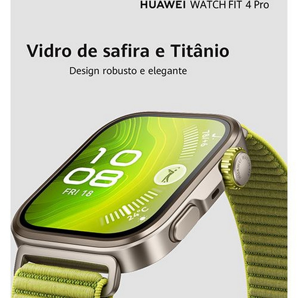 Smartwatch Huawei Watch Fit 4 Pro - Verde e Titânio Titânio-7