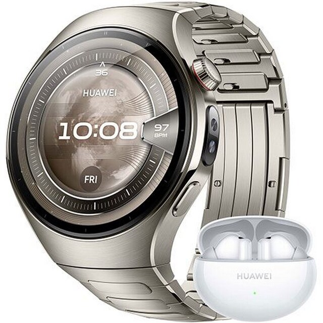 Imagem 0 de Bundle Huawei Watch 5 46mm + Freebuds 6i - Titanium Grey