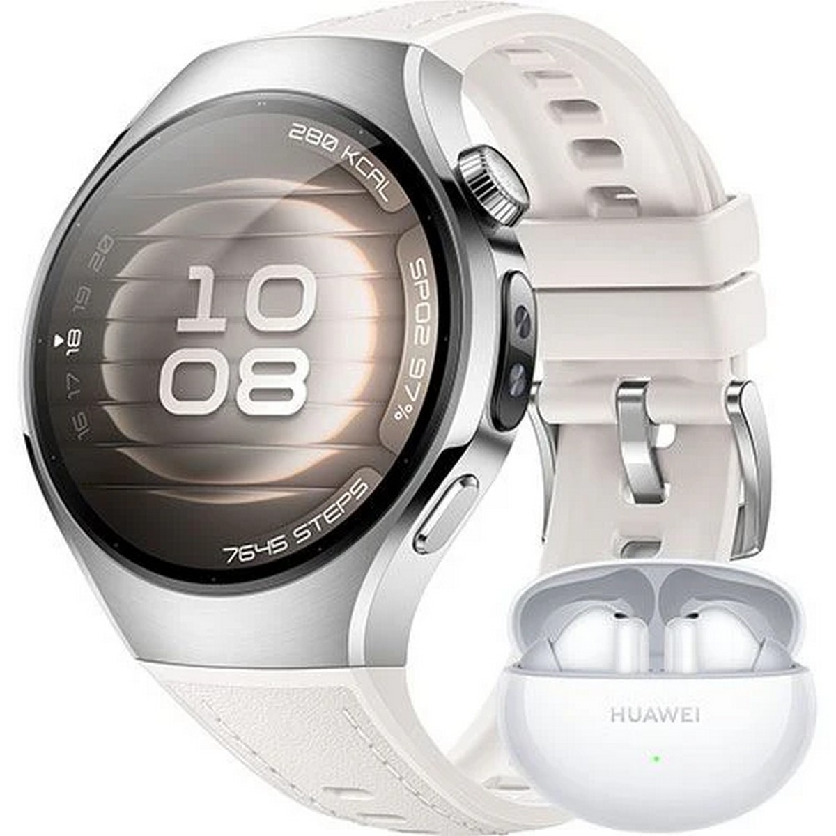 Imagem 0 de Bundle Huawei Watch 5 42mm + Freebuds 6i - Titanium White