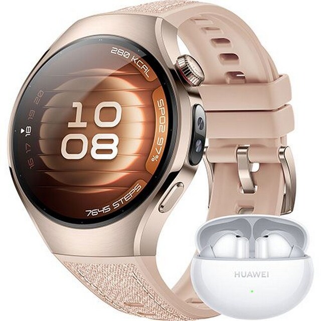 Imagem 0 de Bundle Huawei Watch 5 42mm + Freebuds 6i - Titanium Beige