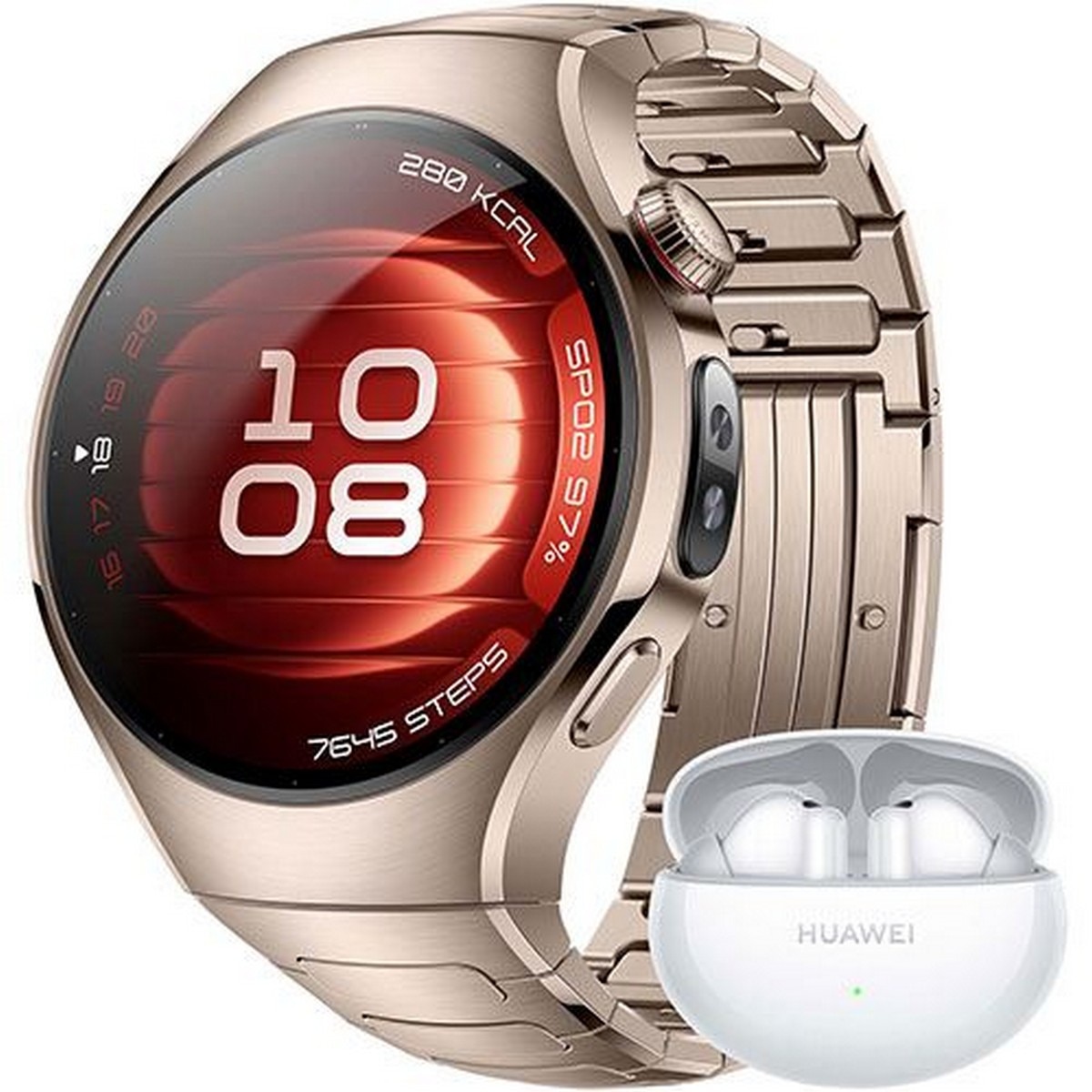 Imagem 0 de Bundle Huawei Watch 5 42mm + Freebuds 6i - Titanium Rose