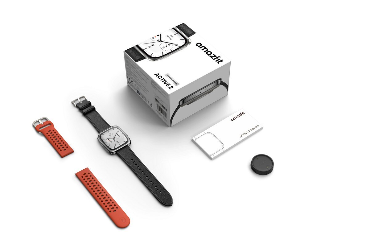 Smartwatch Amazfit Active 2 Square - Preto Preto-6