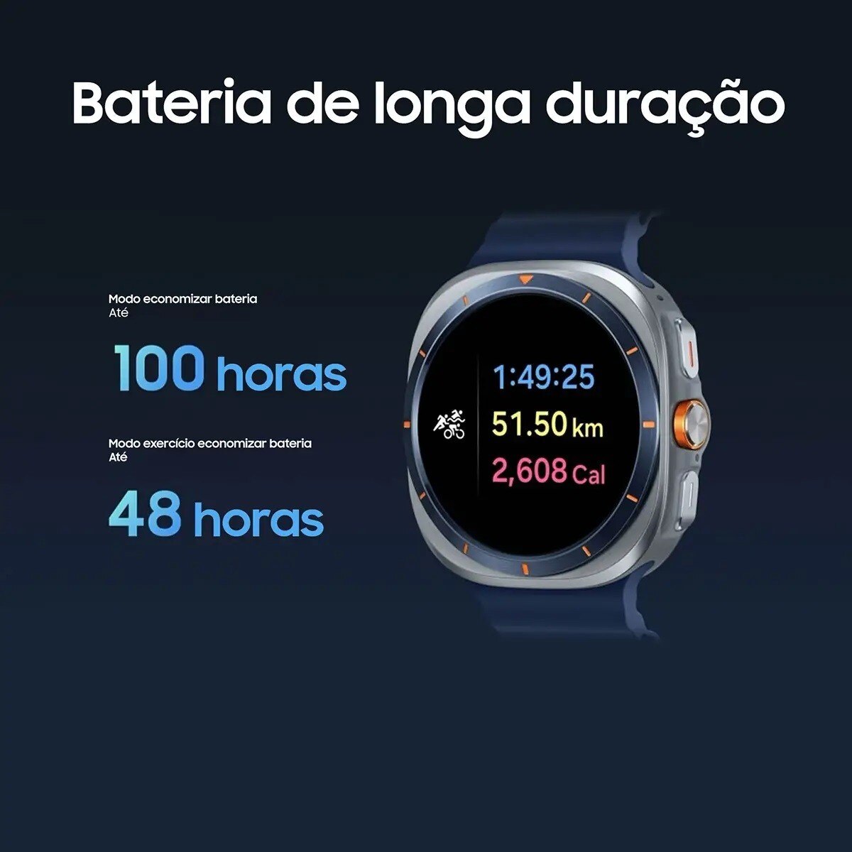 Smartwatch Samsung Galaxy Watch Ultra 2025 LTE 47mm - Prateado Titânio Prateado-6