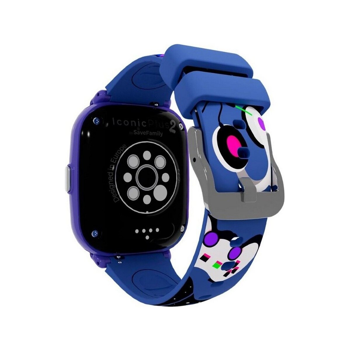 Smartwatch Savefamily Iconic Plus 2 Swatch Crianças Silic E - Azul - Gamer Azul Gamer-4