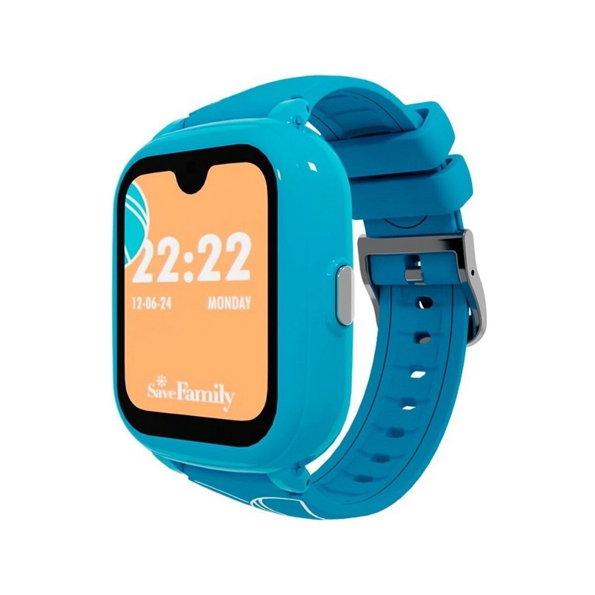 Smartwatch Savefamily Iconic Plus 2 Swatch Crianças Silic E - Azul - Sportive Azul Sportive-1