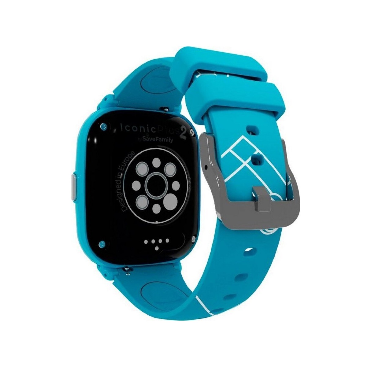 Smartwatch Savefamily Iconic Plus 2 Swatch Crianças Silic E - Azul - Sportive Azul Sportive-4