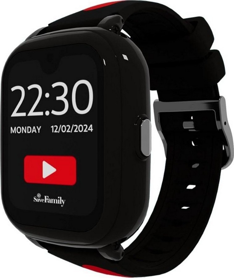Smartwatch Savefamily Iconic Plus 2 Swatch Crianças Silic E - Preto - Streamer Preto Streamer-1