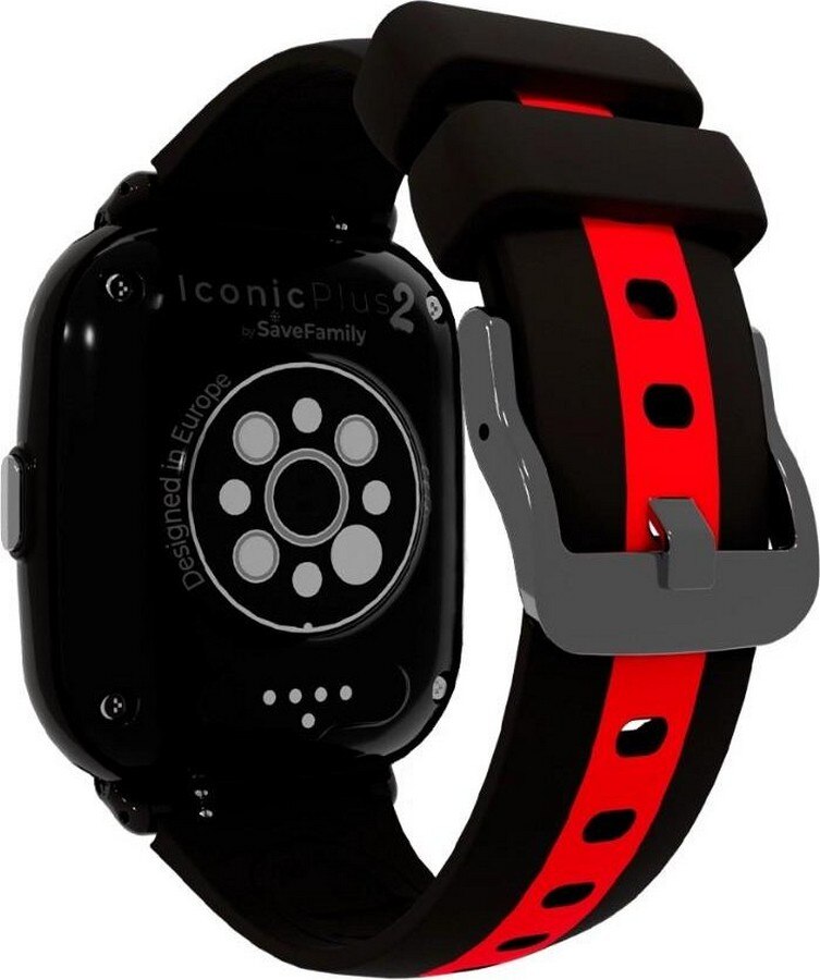 Smartwatch Savefamily Iconic Plus 2 Swatch Crianças Silic E - Preto - Streamer Preto Streamer-4