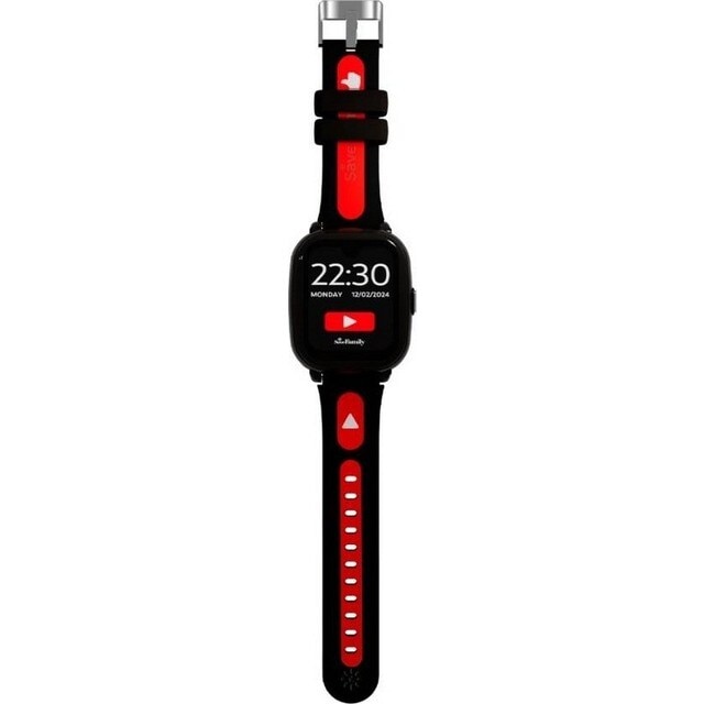 Smartwatch Savefamily Iconic Plus 2 Swatch Crianças Silic E - Preto - Streamer Preto Streamer-5