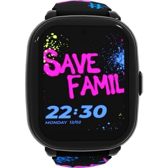 Smartwatch Savefamily Iconic Plus 2 Swatch Crianças Silic E - Preto - Street Preto Street-2