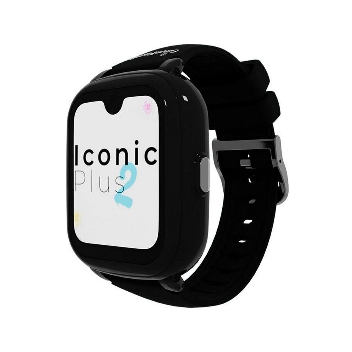 Smartwatch Savefamily Iconic Plus 2 Swatch Crianças Silic L - Preto - Gotham Black Preto/Gotham Black-1