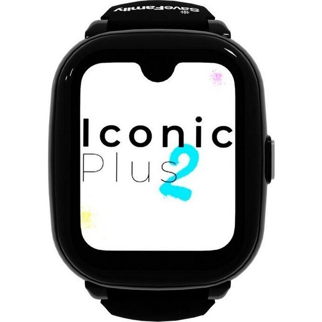 Smartwatch Savefamily Iconic Plus 2 Swatch Crianças Silic L - Preto - Gotham Black Preto/Gotham Black-2