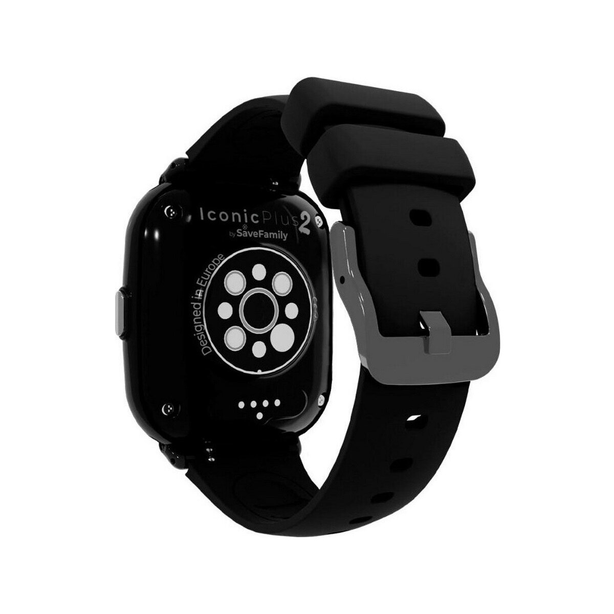 Smartwatch Savefamily Iconic Plus 2 Swatch Crianças Silic L - Preto - Gotham Black Preto/Gotham Black-4