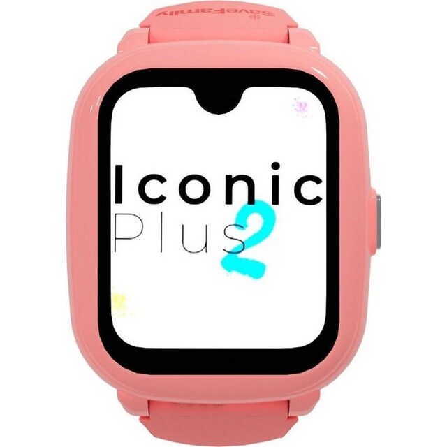 Smartwatch Savefamily Iconic Plus 2 Swatch Crianças Silic L - Rosa - Candy Rosa-2