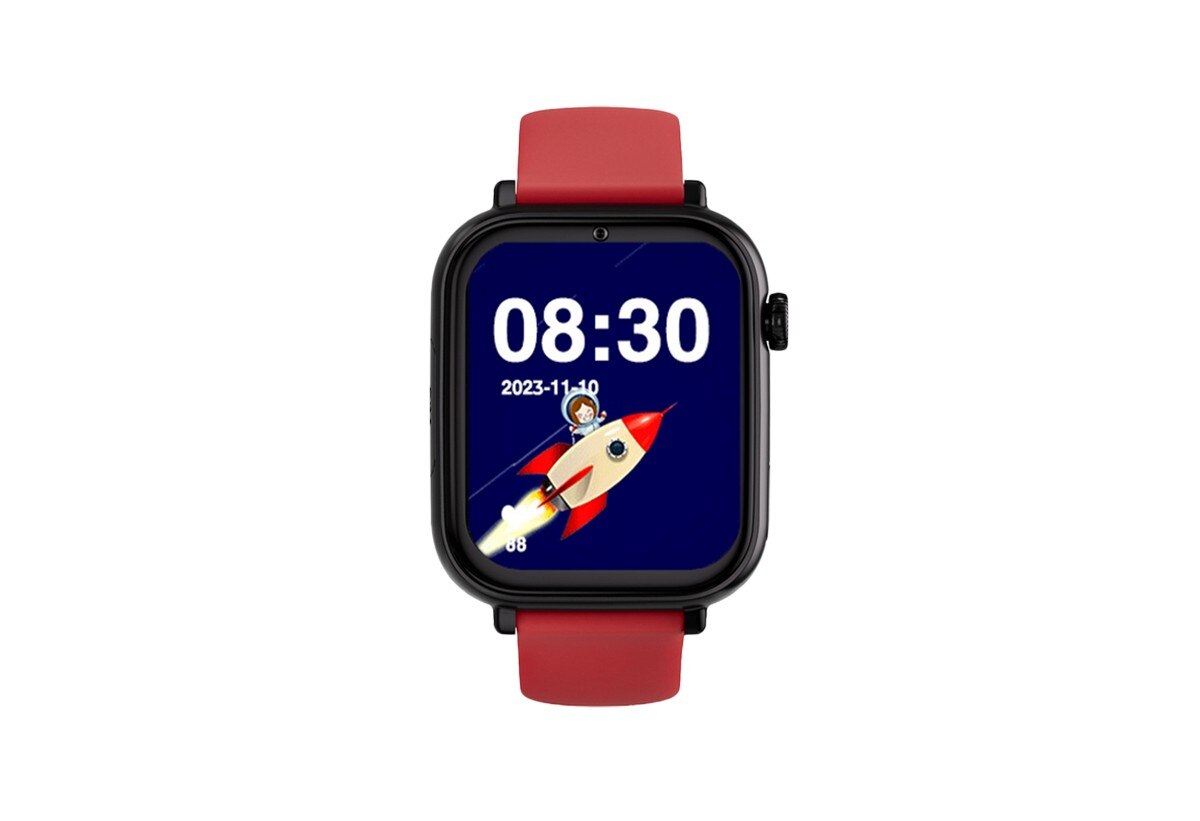Relógio para Crianças SaveWatch Plus com GPS e Chamada - Aro Preto - Silicone Vermelho Preto/Silicone Vermelho-2